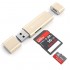 Картридер Satechi Aluminum Type-C USB 3.0 and Micro/SD Card Reader золотистый (ST-TCCRAG) оптом