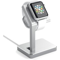 Док-станция Satechi Aluminum Charging Stand для Apple Watch серебристая (ST-AWSS)