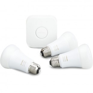 Комплект умных ламп Philips Hue White and Color Ambiance E27 Starter Kit с маршрутизатором оптом