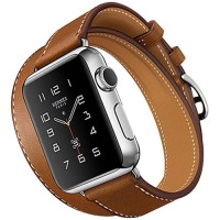 Набор ремешков 3 в 1 Rock Geniune Leather Watch Strap Set для Apple Watch 42 мм коричневых