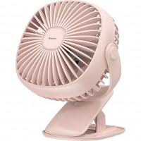Портативный вентилятор Baseus Box clamping Fan с прищепкой розовый