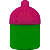 Прорезыватель для зубов Adiri Bottle Teething Ring розовый/зелёный (Magenta-green)