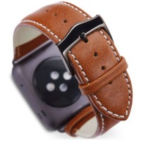 Ремешок Dbramante1928 Copenhagen Watch Strap для Apple Watch 42 мм Светло-коричневый/Серый космос