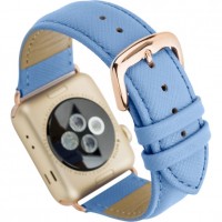 Ремешок Dbramante1928 MODE. Madrid для Apple Watch 38/40 мм голубой Forever Blue