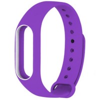 Ремешок Gurdini для фитнес браслета Xiaomi Mi Band 3 силиконовый фиолетовый
