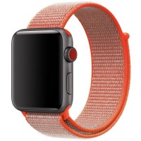 Ремешок Gurdini Sport Loop Nylon для Apple Watch 38/40 мм оранжевый (Spicy orange)