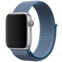 Ремешок Gurdini Sport Loop Nylon для Apple Watch 38/40 мм синий (Cape Cod Blue)