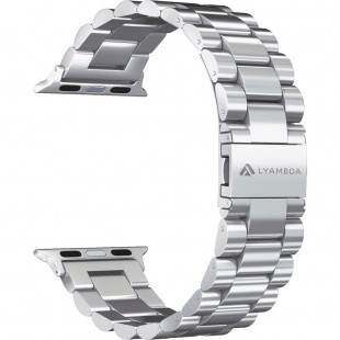 Ремешок LYAMBDA KEID для Apple Watch 38/40 мм серебристый (DS-APG-02-40-SL) оптом