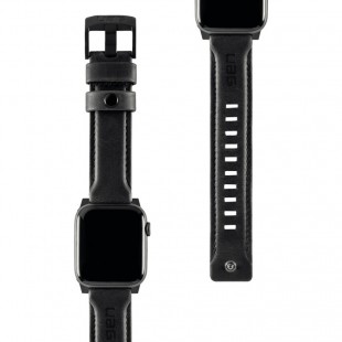 Ремешок UAG Leather Watch Strap для Apple Watch 42/44 мм чёрный оптом