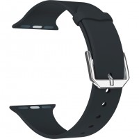 Силиконовый ремешок LYAMBDA ALCOR для Apple Watch 42/44 мм чёрный (DS-APS08C-44-BK)