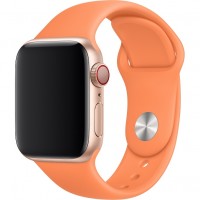 Спортивный ремешок Gurdini Sport Band для Apple Watch 38/40 мм оранжевый (Papaya)