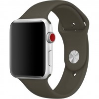 Спортивный ремешок Gurdini Sport Band для Apple Watch 42/44 мм коричневый (Dark Olive)
