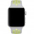 Спортивный ремешок Gurdini Sport Band Nike для Apple Watch 38/40 мм серый/салатовый (Gray/Volt) оптом