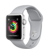 Умные часы Apple Watch Series 3 38мм, серебристый алюминий, спортивный ремешок дымчатого цвета