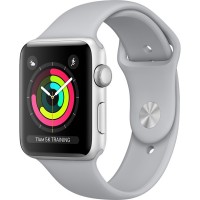 Умные часы Apple Watch Series 3 42мм, серебристый алюминий, спортивный ремешок дымчатого цвета