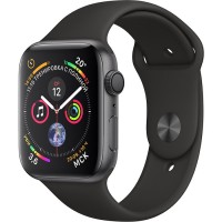 Умные часы Apple Watch Series 4 40 мм, алюминий «серый космос», спортивный ремешок чёрного цвета