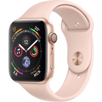 Умные часы Apple Watch Series 4 44 мм, золотистый алюминий, спортивный ремешок цвета «розовый песок»