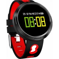 Умные часы Prolike PLSW4000 с измерением давления чёрно-красные