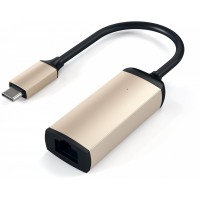 Адаптер Satechi Aluminium USB-C to Ethernet ST-TCENG (Gold)