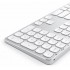 Беспроводная клавиатура Satechi Aluminium Bluetooth (ST-AMBKS-RU) русская раскладка (Silver) оптом