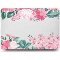 Чехол накладка пластиковая i-Blason Cover для Macbook Air 13 (Pink Floral)