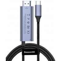 Кабель Baseus C-Video (CATCY-D0G) USB-C to HDMI 1.8m (Dark Grey)