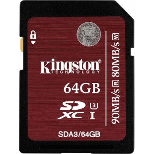Карта памяти Kingston SDXC U3 UHS-I 64Gb SDA3/64GB (Brown) оптом