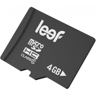 Карта памяти Leef microSDHC 4Gb Class 10 LFMSD-00410R (Black) оптом