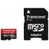 Карта памяти + адаптер Transcend microSDXC Class10 U1 128GB (TS128GUSDU1) оптом