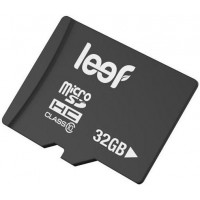 Карта памяти с адаптером Leef microSD 32Gb Class 10 LMSA0KK032R5 (Black)