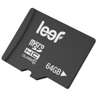 Карта памяти с адаптером Leef microSD 64Gb Class 10 LMSA0KK064R5 (Black)