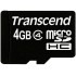 Карта памяти с адаптером Transcend microSDHC Class 4 4Gb TS4GUSDHC4 (Black) оптом