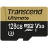 Карта памяти с адаптером Transcend microSDXC Ultimate U3M UHS-I Video Speed Class 30 128Gb TS128GUSDU3M (Gold) оптом