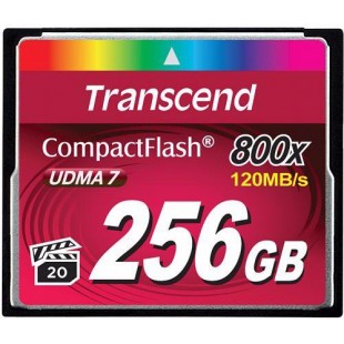 Карта памяти Transcend Compact Flash Premim 800x 256Gb TS256GCF800 (Red) оптом