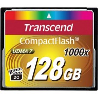 Карта памяти Transcend Compact Flash Ultimate 1000x 128Gb TS128GCF1000 (Orange)