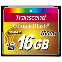 Карта памяти Transcend Compact Flash Ultimate 1066x 16Gb TS16GCF1000 (Yellow)