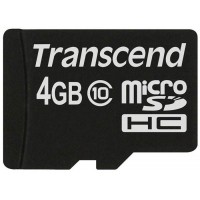 Карта памяти Transcend microSDHC Class 10 133x 4Gb TS4GUSDC10 (Black)