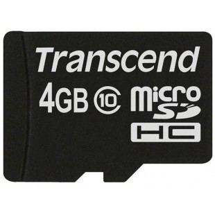 Карта памяти Transcend microSDHC Class 10 133x 4Gb TS4GUSDC10 (Black) оптом