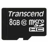 Карта памяти Transcend microSDHC Class 10 133x 8Gb TS8GUSDC10 (Black)