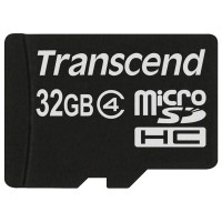 Карта памяти Transcend microSDHC Class 4 32Gb TS32GUSDC4 (Black)