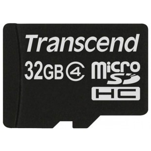 Карта памяти Transcend microSDHC Class 4 32Gb TS32GUSDC4 (Black) оптом