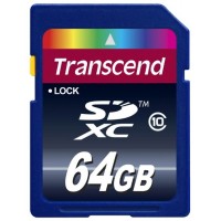 Карта памяти Transcend SD SDXC 64Gb Class 10 (TS64GSDXC10)