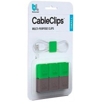 Клипсы-держатели для проводов Bluelounge CableClip Small BLUCC-SM (Grey/Green)