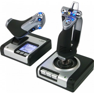 Контроллер для игровых симуляторов Logitech X52 H.O.T.A.S. 945-000006 (Silver/Black) оптом