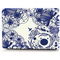 Накладка i-Blason Cover для MacBook Pro 13 A1706/A1708 (Blue Line Flowers)