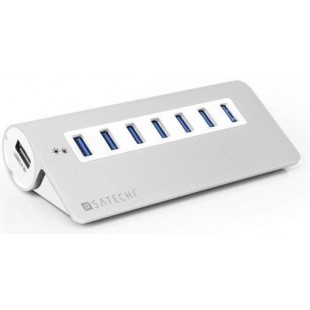 USB-хаб Satechi 7 Port USB 3.0 Premium Aluminium HUB (SH-UHA37W) для Mac (White Trim) оптом