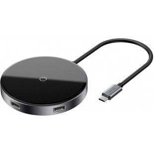 USB-концентратор Baseus Circular Mirror Wireless Charger USB-C WXJMY-A0G (Black) оптом