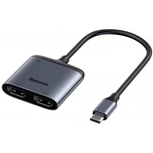 USB-концентратор Baseus Enjoyment Series USB-C to PD/2xHDMI CAHUB-I0G (Deep Grey) оптом