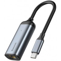 USB-концентратор Baseus Enjoyment Series USB-C to RJ45 CAHUB-H0G (Deep Grey)