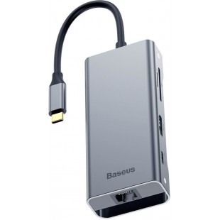 USB-концентратор Baseus Square Desk RJ45 CATXF-0G (Deep Grey) оптом
